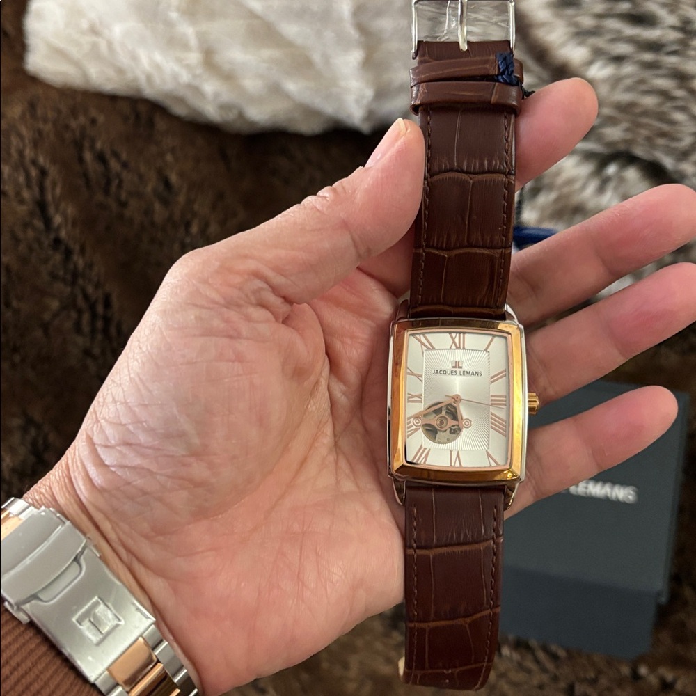 Automatic Jacques Lemans Men’s Vintage-Style Watch Austria/Swiss Movement - Picture 5 of 13